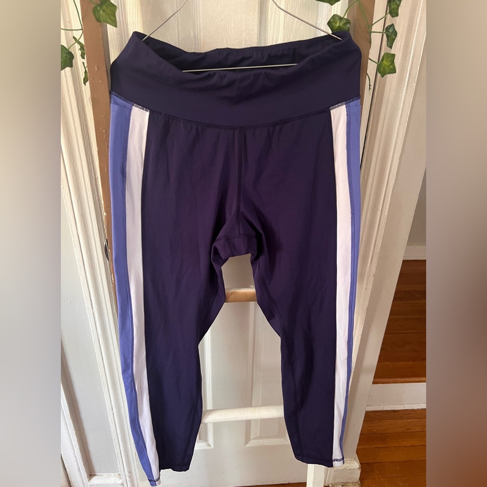 Juicy Couture Navy purple and white Leggings XXL
